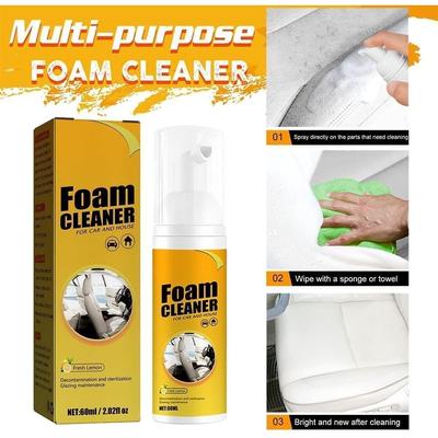 Magischer Schaumreiniger fürs Auto, Mehrzweck-Schaumreiniger von Neat Freaks, Allzweck-Schaumspray ohne Spülung, Auto-Restaurierungsspray von Neat Freaks, Handtuch + Schwamm
