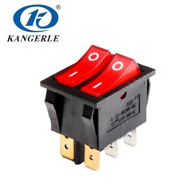 KCD2-11SN Eco-friendly Two-Position Double Rocker Switch - Plastic Material