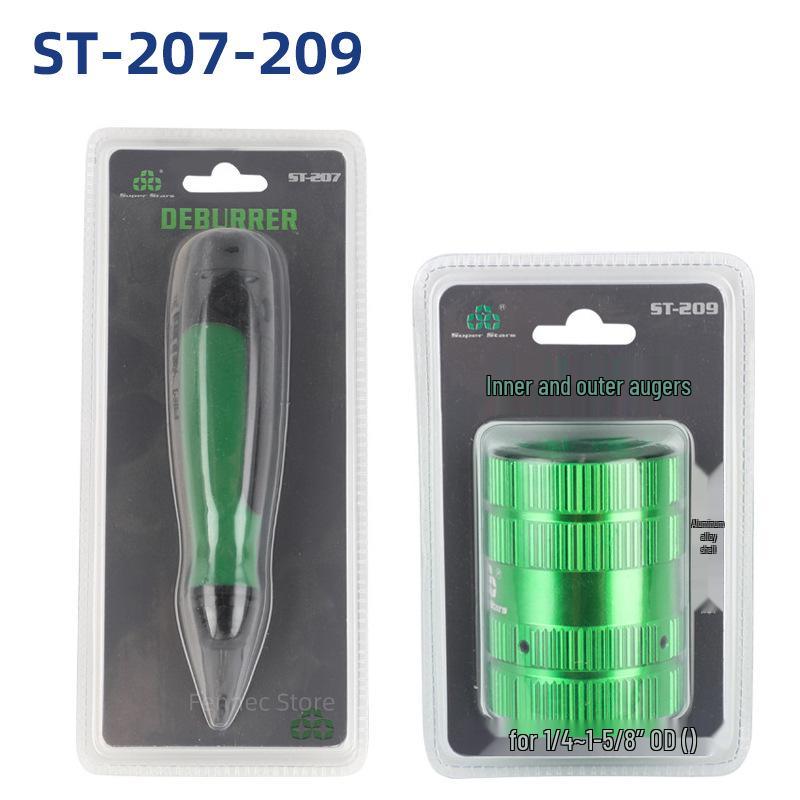 Copper Tube Burr Chamfering Tool ST-209: Internal/External Deburring and Air Conditioning Tube Scraper