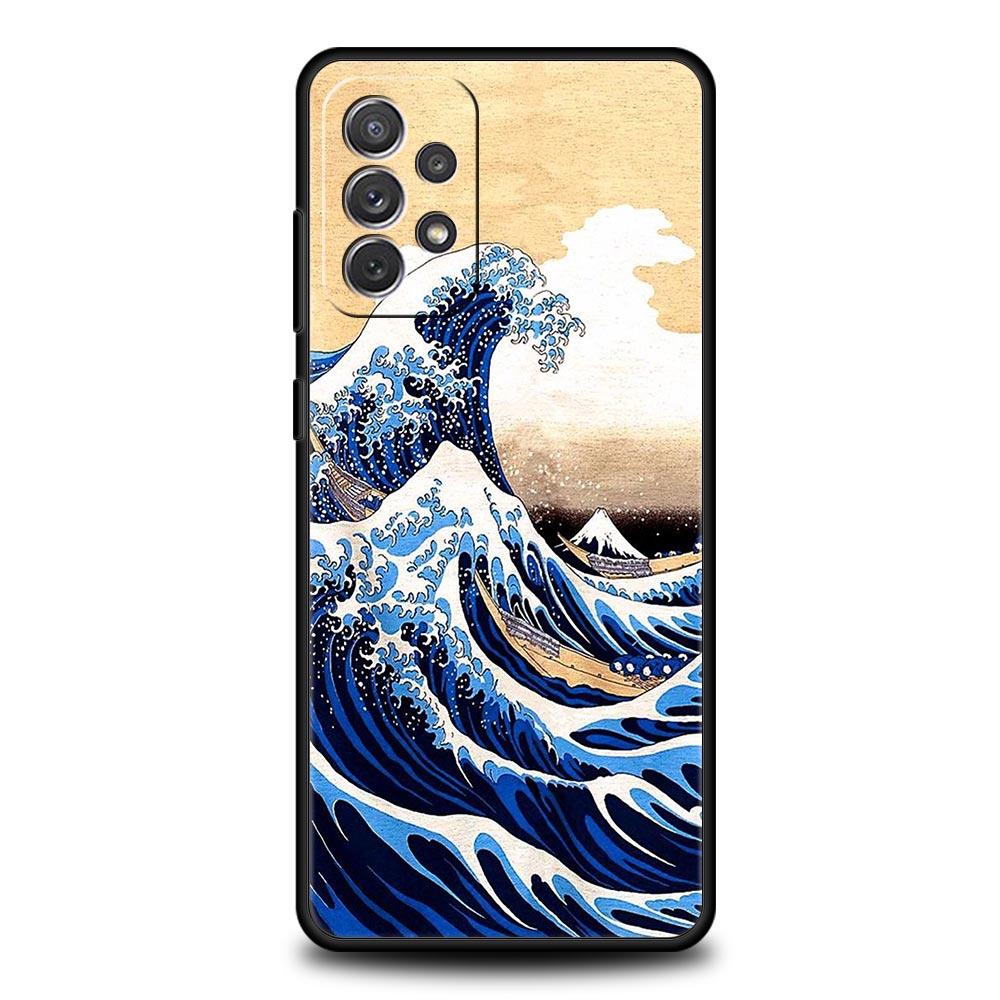

Чехол Для Samsung A15 A13 A51 A71 A41 A31 A21S A03S A05 A12 A32 A52 A23 A25 A33 A53 A73 5G Обложка Япония Великая волна у Канагавы Samsung A41