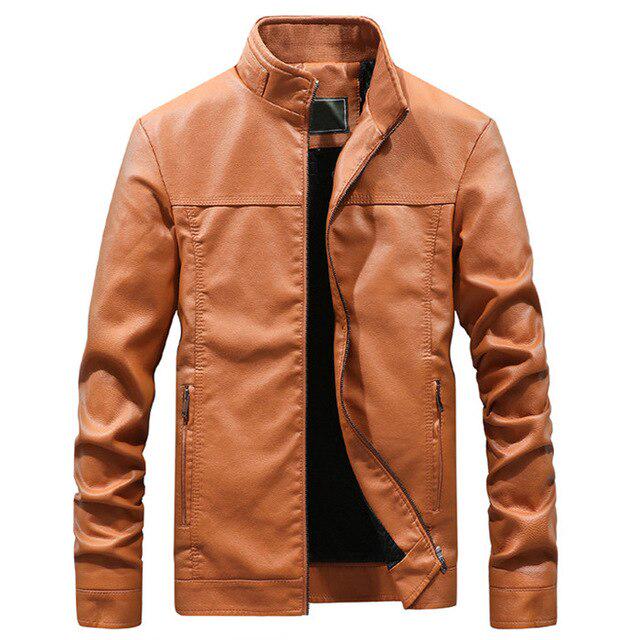 

Новая мужская кожаная куртка осень-зима ПУ пальто мужская брендовая одежда деловая верхняя одежда мужская XXXL