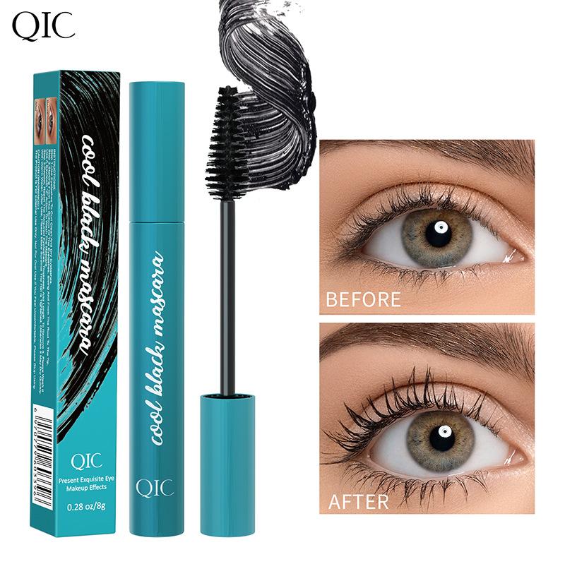QIC green box mascara, slender, dense, curled and shaped without smudging mascara 1