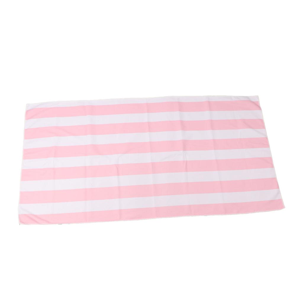 Microfiber Beach Towel Stripe Fast Drying Soft Super Absorbent Sand Beach Towel 59.1 X 29.5in