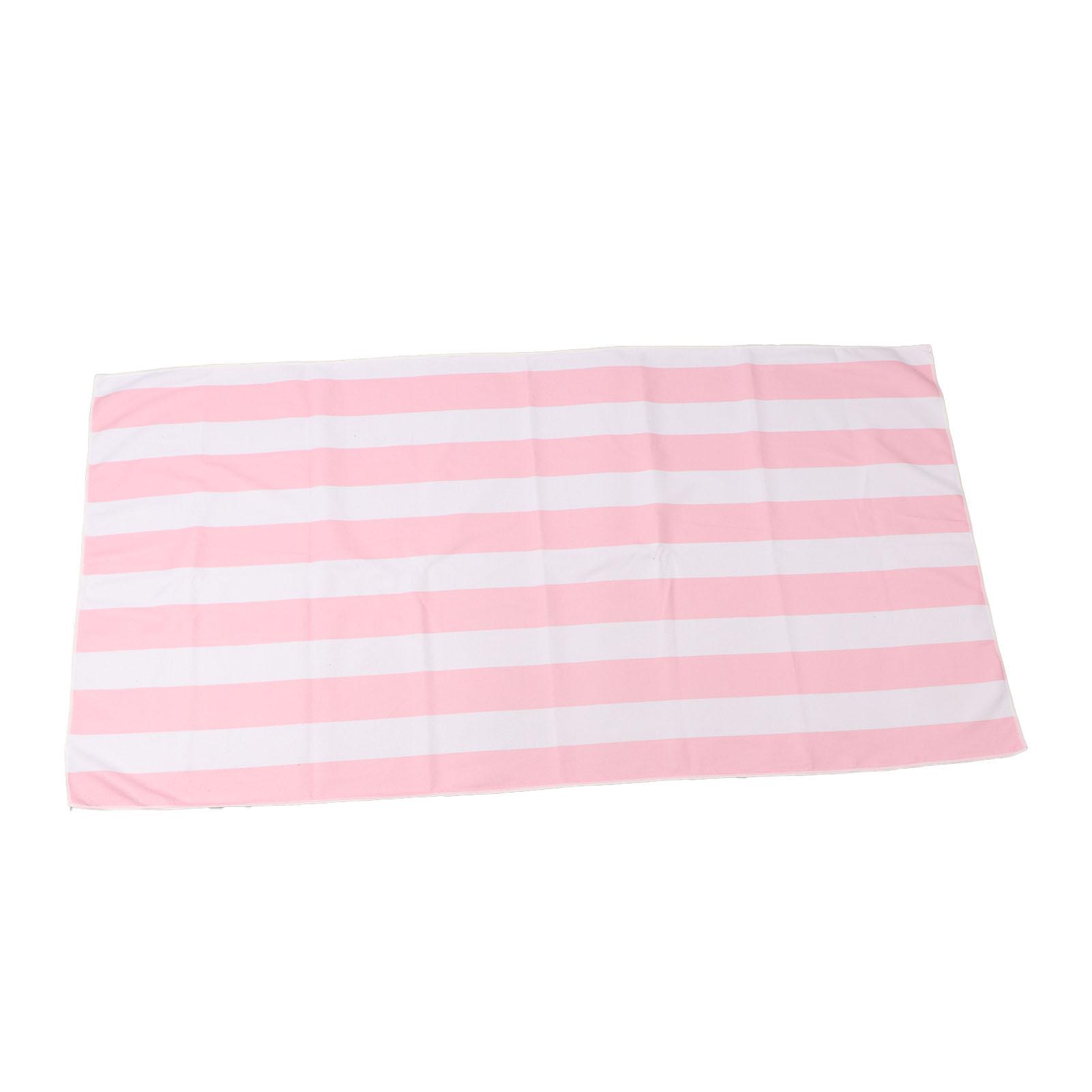 Microfiber Beach Towel Stripe Fast Drying Soft Super Absorbent Sand Beach Towel 59.1 X 29.5in