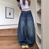 Women's High Waist Wide Leg Jeans Loose Fit Straight Denim Trousers Vintage Casual Pants
