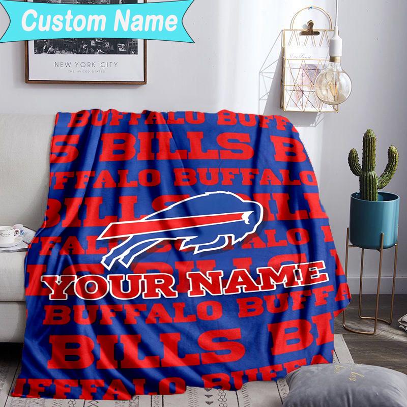 Custom Name Blanket Buffalo basketball Art Blanket Bedding Blanket for Travel, Camping, Living Rooms, Offices, Sofas, Fan Christmas gift