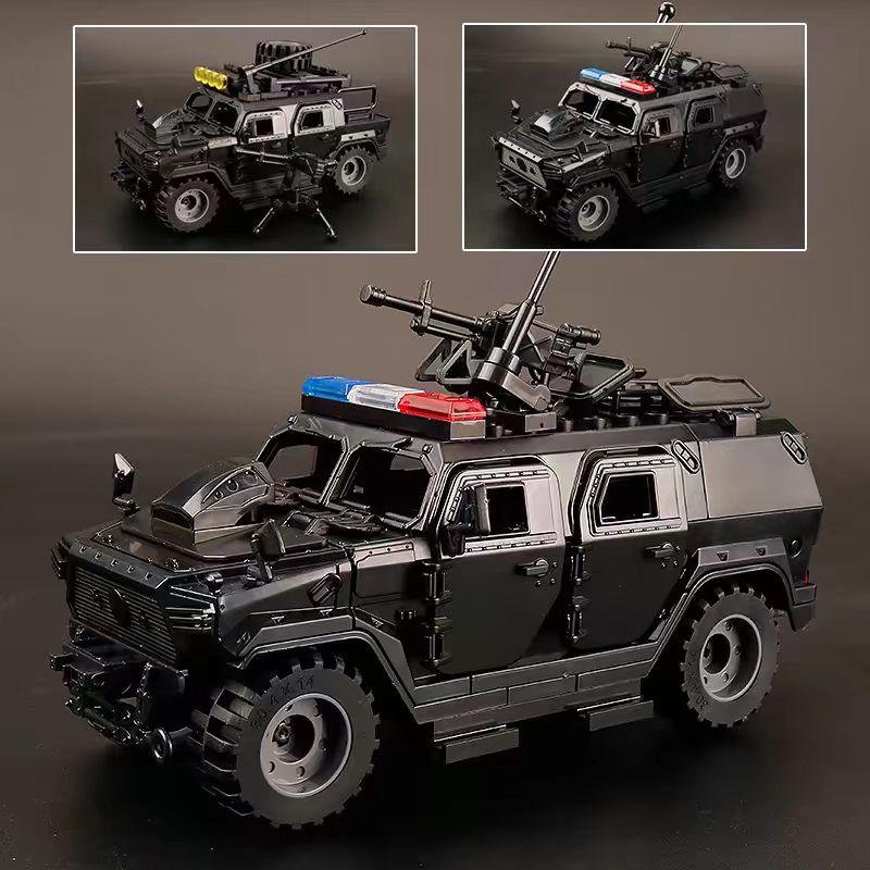 Special Forces Soldier Police Gangster Military Armored Vehicle Car Weapons SWAT WW2 Gun Building Blocks Figure Model Brick Toys