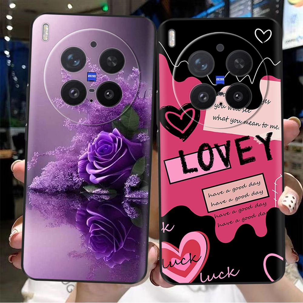 For VIVO X300 Pro Case Cute Cartoon Cat Butterfly Soft Silicone Shockproof Bumper Cover for Vivo X300 Fundas Protective Cases