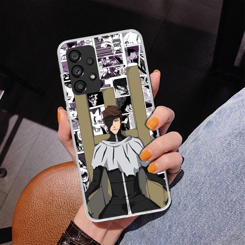 Aizen Sousuke Bleach Phone Case For Samsung Galaxy A52 A32 A22 A12 A51 A31 A50S A30S A20S A10S Note 20 Ultra 10 Plus S10 A72 A71