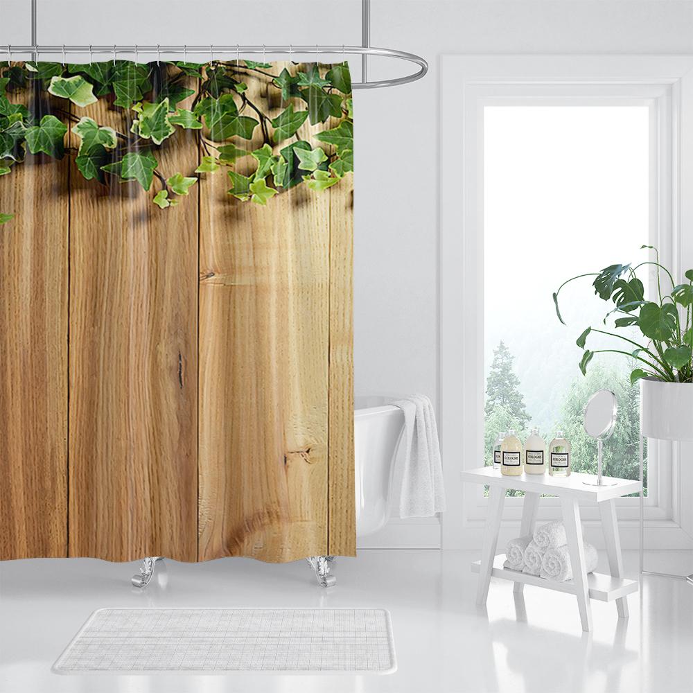 

Цветы Настенные Шторки для Душа Сельская местность Природа Пейзаж Дощатый забор 3D Декор для ванной комнаты Шторка для душа Занавеска для ванны Ширма для ванны Baño 90x180cm-35x70in