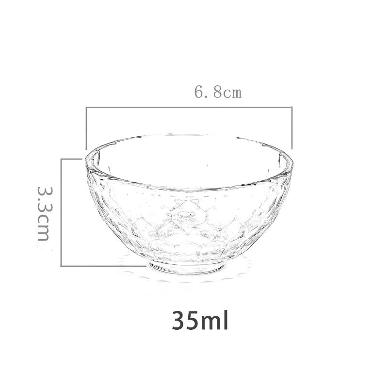 Japanese Hammer Pattern Glass Tea Cup Set With Heat-resistant Glass Tea Set Cup for Coffee Cups Wholesale Mug Glass Teacups