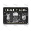 Mfoever Tin Sign Vintage Cocktail Recipe Metal Tin Sign Retro Bar Drink Menu Wall Art Decor for Pub Bar Man Cave Kitchen Rustic Iron Painting Pla