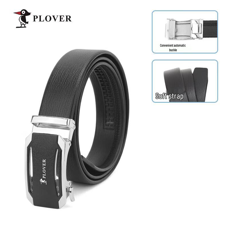 

PLOVER Men s Leather Automatic Buckle Belt 115cm
