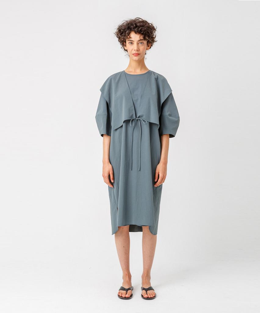 Page Flap Point Dress_Khaki