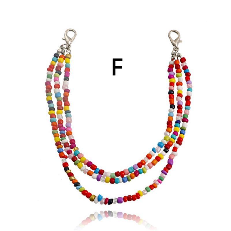 Cute Simulated Pearl Anklets for Women Bear Acrylic Bead Shoe Chain Foot Ankle Bracelet Summer Beach Accessories