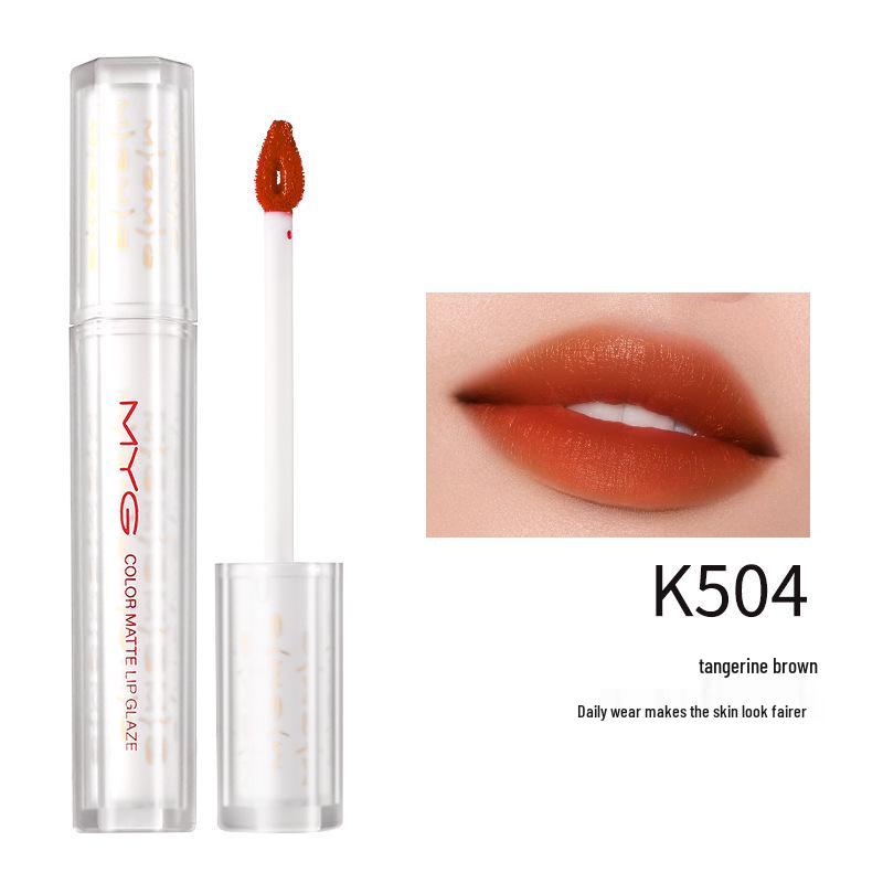 

GMYG Velvet Air Lip Glaze: Long-lasting, Transfer-resistant, Waterproof Matte Lip Mud with Dewy Finish. 2g
