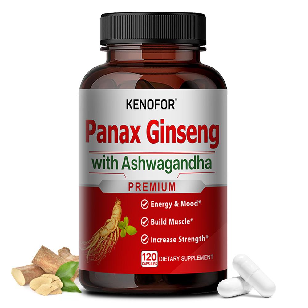 Korean red ginseng capsules, maca, 120 capsules
