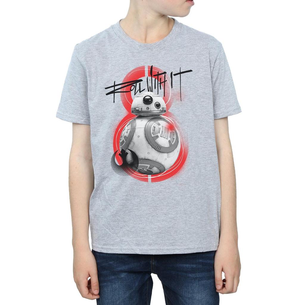 STAR WARS Boys The Last Jedi BB-8 Roll With It T-Shirt