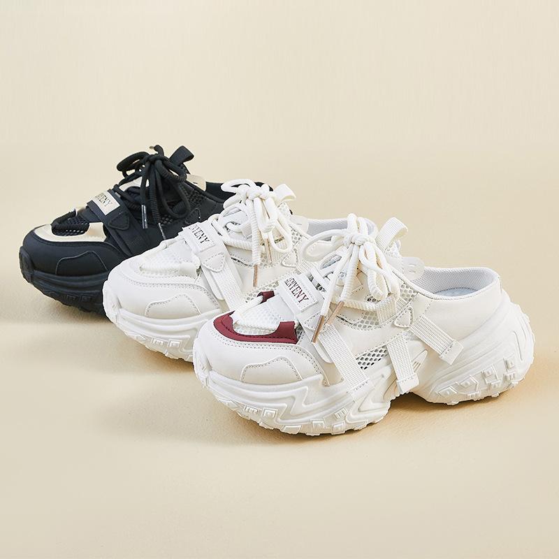 New Half-support Dad Shoes for Women In Summer Students' Leisure Mesh Breathable and Heightened