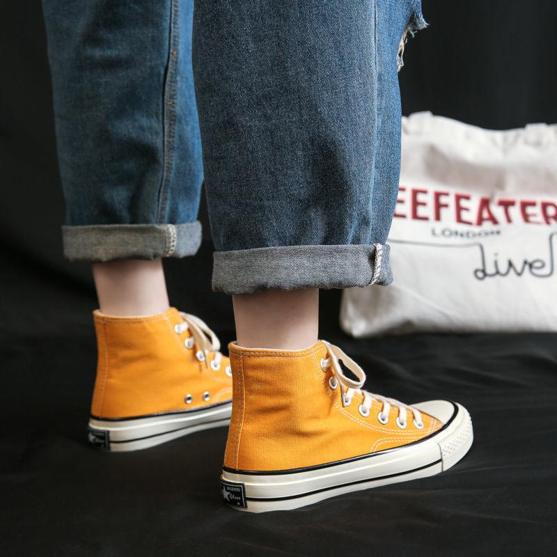 Canvas Shoes Women's Spring New Versatile Ulzzng Student Casual Girls Cloth Shoes Little White Board Shoes