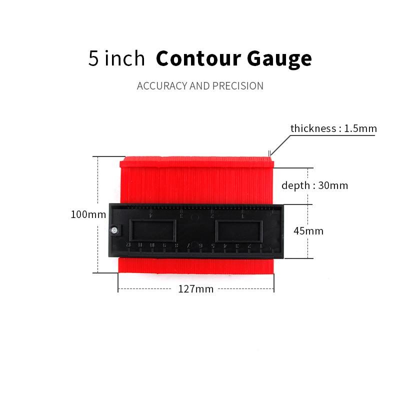 Locking Wider Contour Gauge 1Pcs Profile Tool Tiles Edge Shaping Wood Measure Ruler Laminate Wood Marking 5 6 10 20 Inch