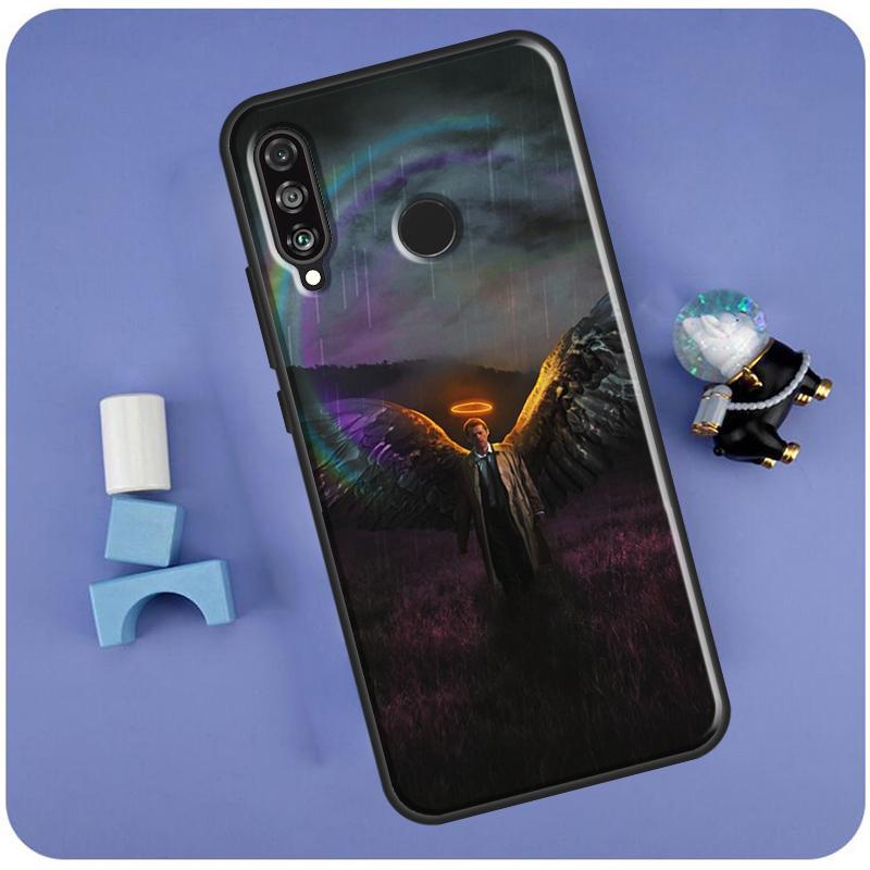 Angel Castiel Supernatural Case For Huawei P30 P20 P40 Lite Nova 11 Pro 3i 8i 11i 9 10 SE 5T Y60 Y61 Y70 Y90 Y91 Cover