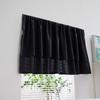 Farmhouse Short Curtain 100% Cotton Drapes for Bathroom Small Window Rod Pocket Tier Curtains Cafe Kitchen Closet Doorway Decor