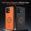 Pour Oppo A6 Pro Coque Luxe Magnétique Givrée Douce pour la Peau Couverture en Cuir PU Pour OPPO A6 Pro Anti-Choc Pour Magsafe Funda