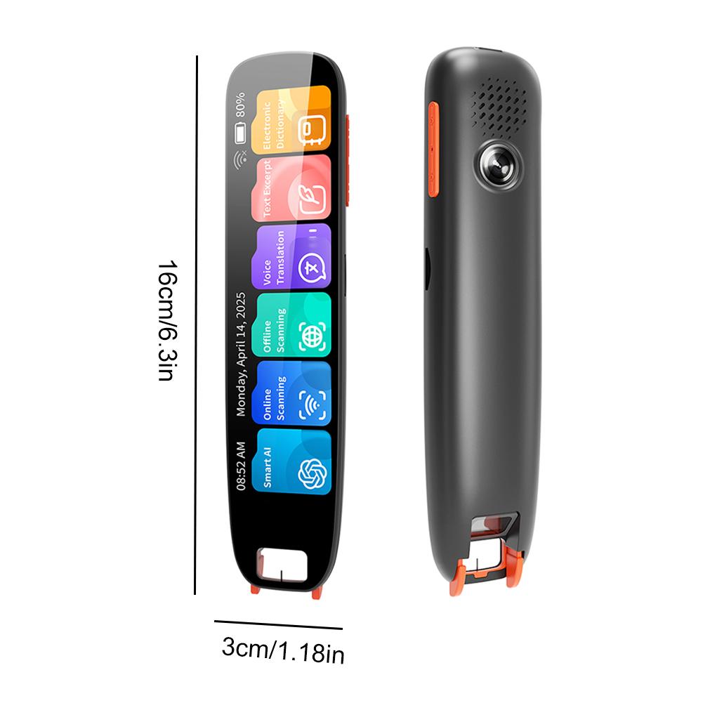 Scan Reader Pen 134 Languages Multifunction Dictionary Pen 4.18 In Touch Screen Assistive Reading Pen for Study Travel Business