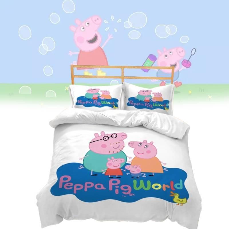Benutzerdefiniertes Cartoon Waldtier Kinder Drei-Teiliges Bettwäscheset Weiches Und Gemütliches Design