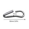 Horse Bit Curb Chain Hook Pair, Silver Stainless Steel Fittings with Direct Hook-On Structure for Routine Gear Assembly and Maintenance