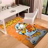 Cute Garfield Printed Absorbent Washable Carpet, Non-Slip Bathroom Mats, Kitchen Rugs, Yoga Mat,Living Room Entrance, Camping Picnic Rugs