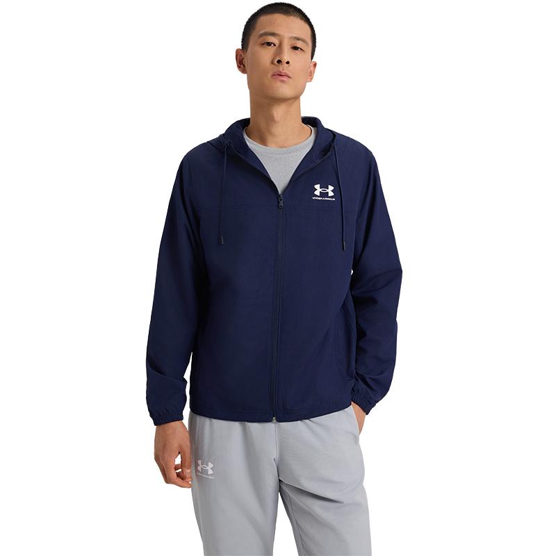 Under Armour Rival SS25 Jackets & Coats Men's Navy Blue 410 1390149-410