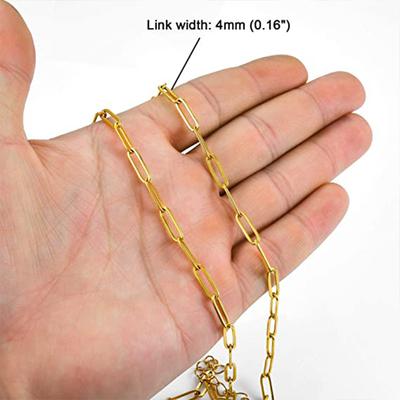 Necklace Stylish Simple Stainless Steel Paperclip Chain Versatile Necklace Necklace