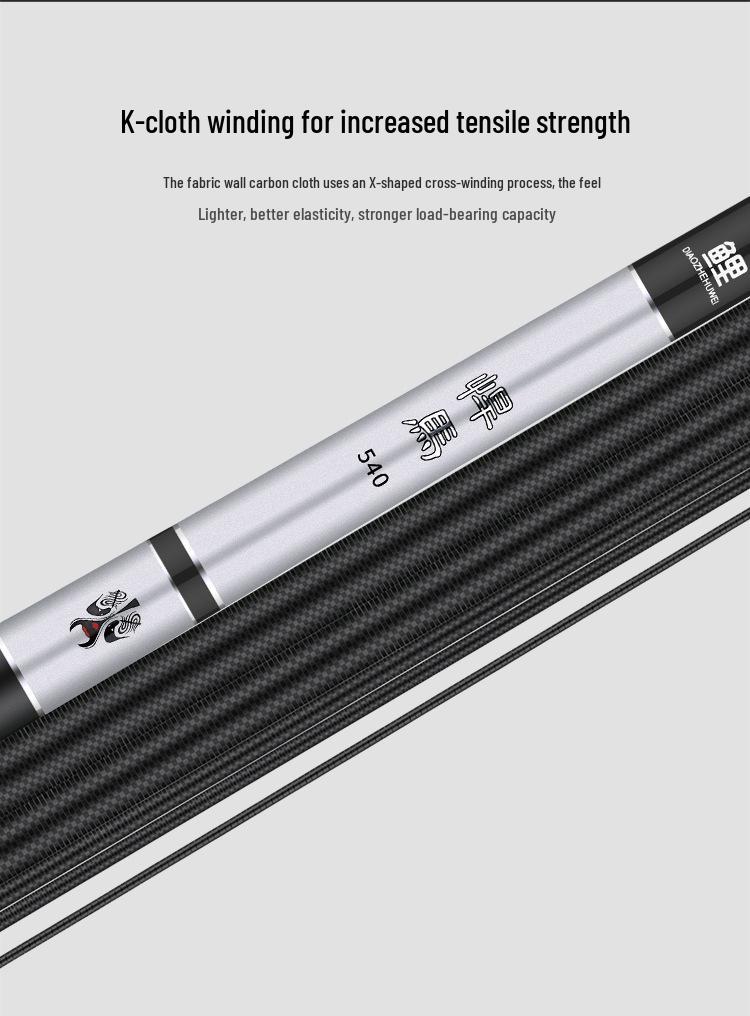 Ultra-light Ultra-hard Carbon Fiber Fishing Rod for Carp and Crucian Carp, 28-tone Taiwan Style Fishing Tackle Set
