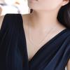 S925 Silver Women's Choker Necklace - Simple Single Box Chain, No Pendant, Short Style
