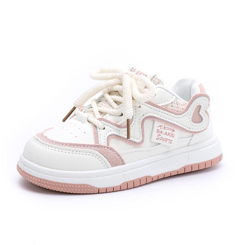 Girls Shoes Sneakers Summer 2025 New Children's Soft-soled Breathable Trendy Cool Older Children's Girls Medium and Older Children's Board Shoes
