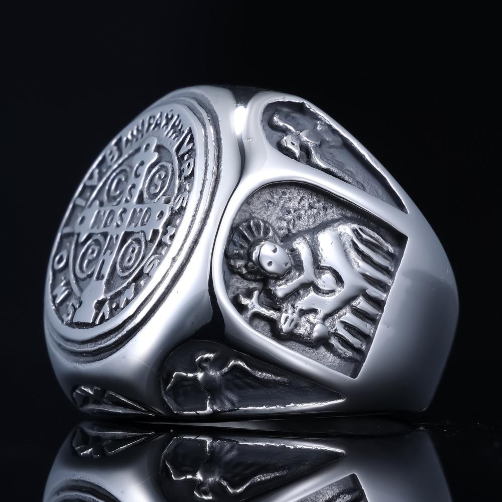 Vintage Mode Titanstahlring Hypoallergen Langlebig Verfärbt sich nicht Stilvoller Schmuck für Damen Herren