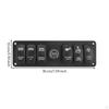 6 Gang Rocker Switch Panel 1224V 6Switch Wired Harness Vehicle Accessory Controller
