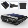 Car Wireless Headup Display Solar GPS Digital Speedometer with LCD Screen Overspeed Alarm KMH/MPH Time/Altitude/Temperature/Spee