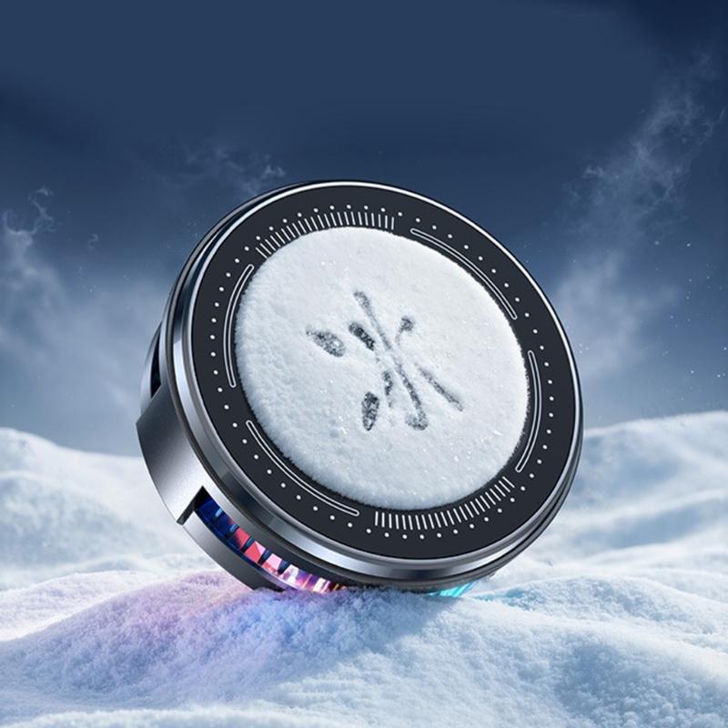 Adjustable Car Air Vent Phone Mount Magnetic Semiconductor Cooling 3 Speed Power Control for 4-7Inch Smartphones