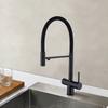 Gray Pull Down Filter Kitchen Faucet Brass Purification Hot And Cold Water Mixer Tap 3 Way Drinking Pure Water Faucets