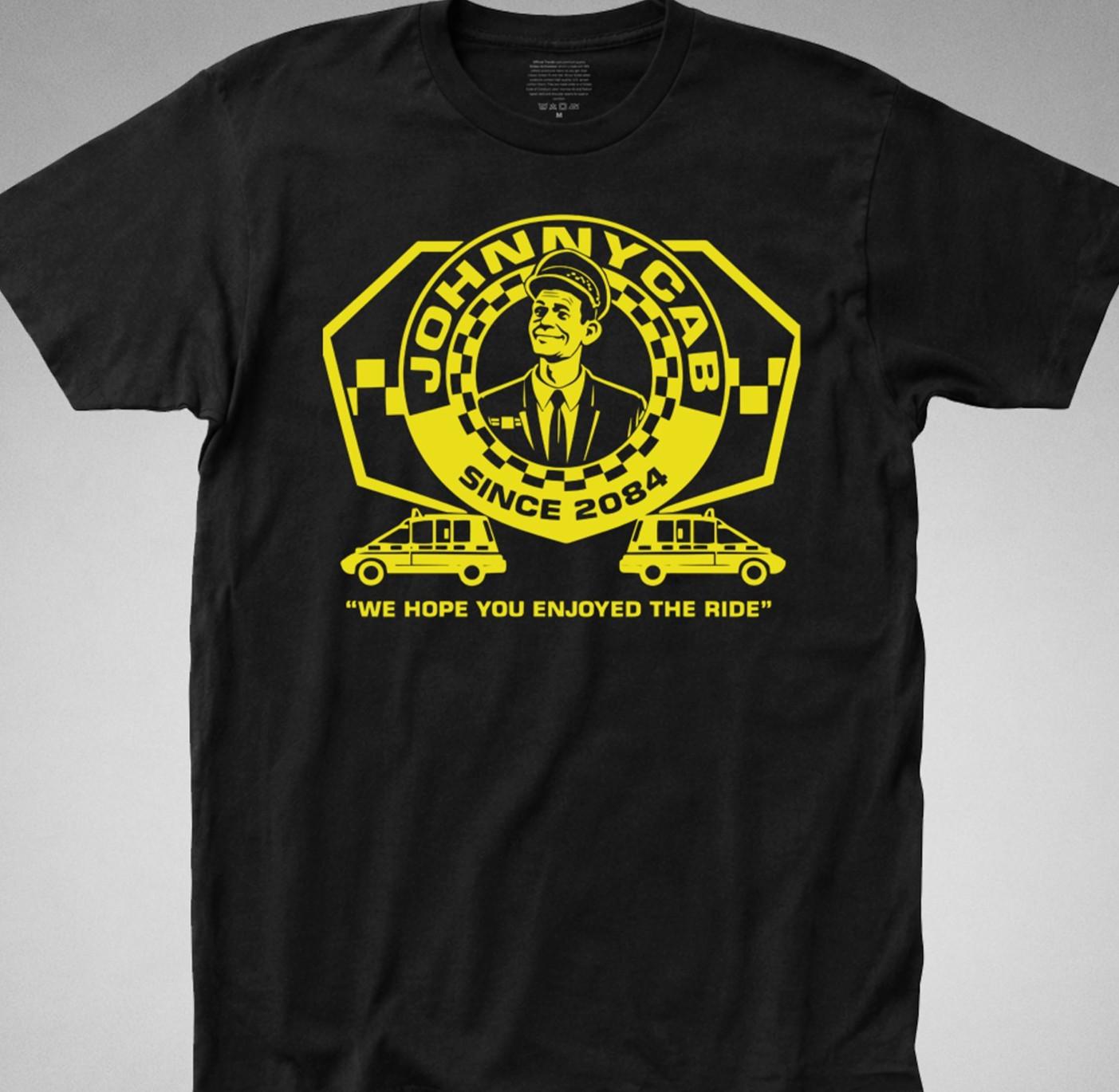JOHNNY CAB T-SHIRT tee TOTAL RECALL driver car movie Arnold Schwarzenegger 1990 XL