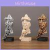 Abstract Figurine Mask Resin Sculpture For Living Room Office Decoration Gift