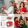 Christmas Santa Claus Collection Box With Red Gradient Paper For Holiday Party Decor And Gift Giving