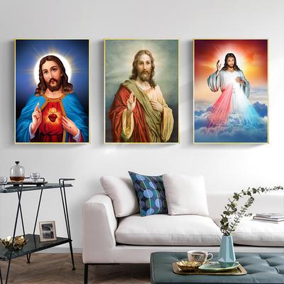 Christus Jesus Leinwand Malerei Religion Poster Heiliges Herz von Jesus Wand Kunst Malerei Poster Und Drucke Wand Poster Wohnkultur