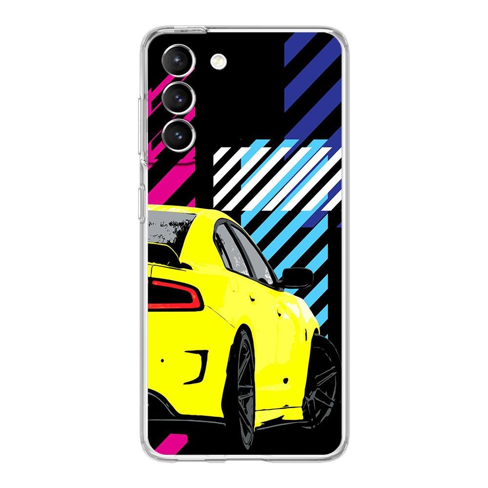 Custodia per Telefono Auto Sportiva JDM Tipo Aereo per Samsung Galaxy S22 S21 S20 FE Ultra 5G S10 S10E S9 S8 Plus Note 10 20 Cover Trasparente