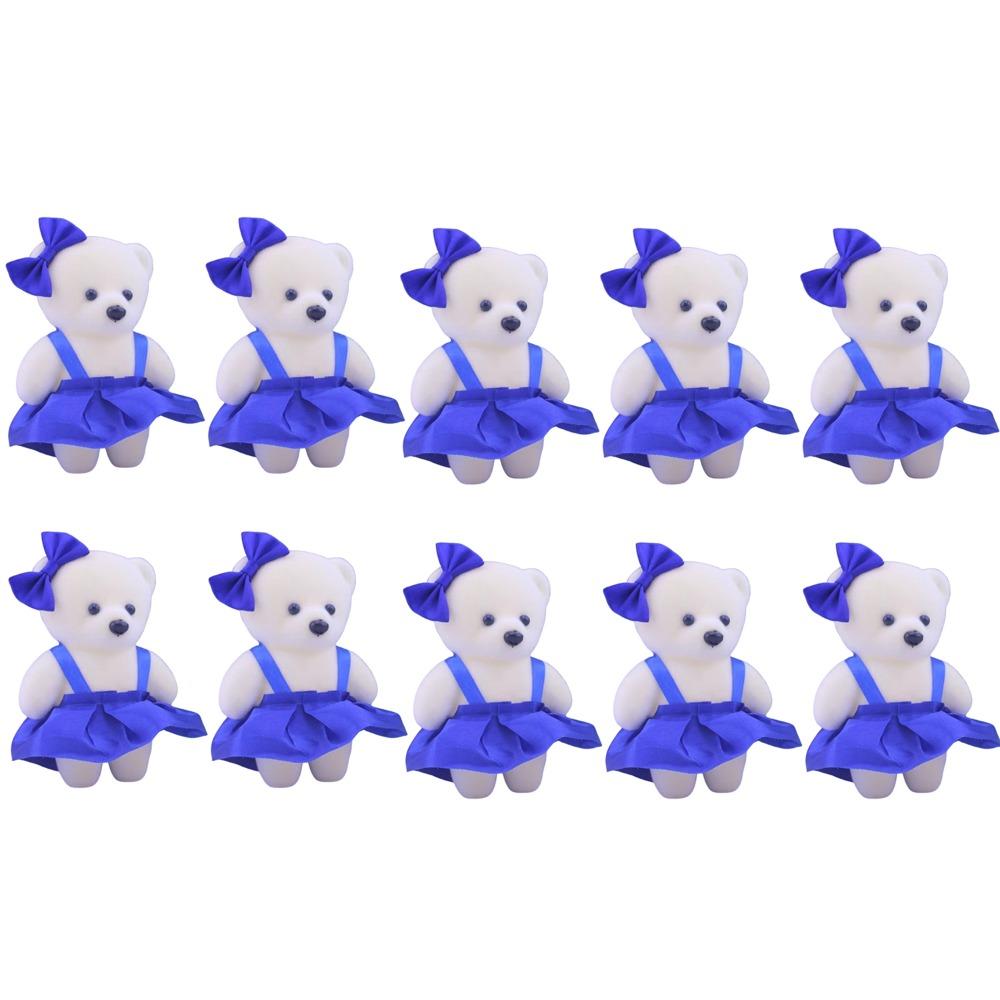 

10pcs/set Foam Bear Bear Plush Foam Toys Plush Doll Cartoon Mini Bear Flower Bouquet DIY 11cm Cartoon Bouquet Doll Girlfriends синій