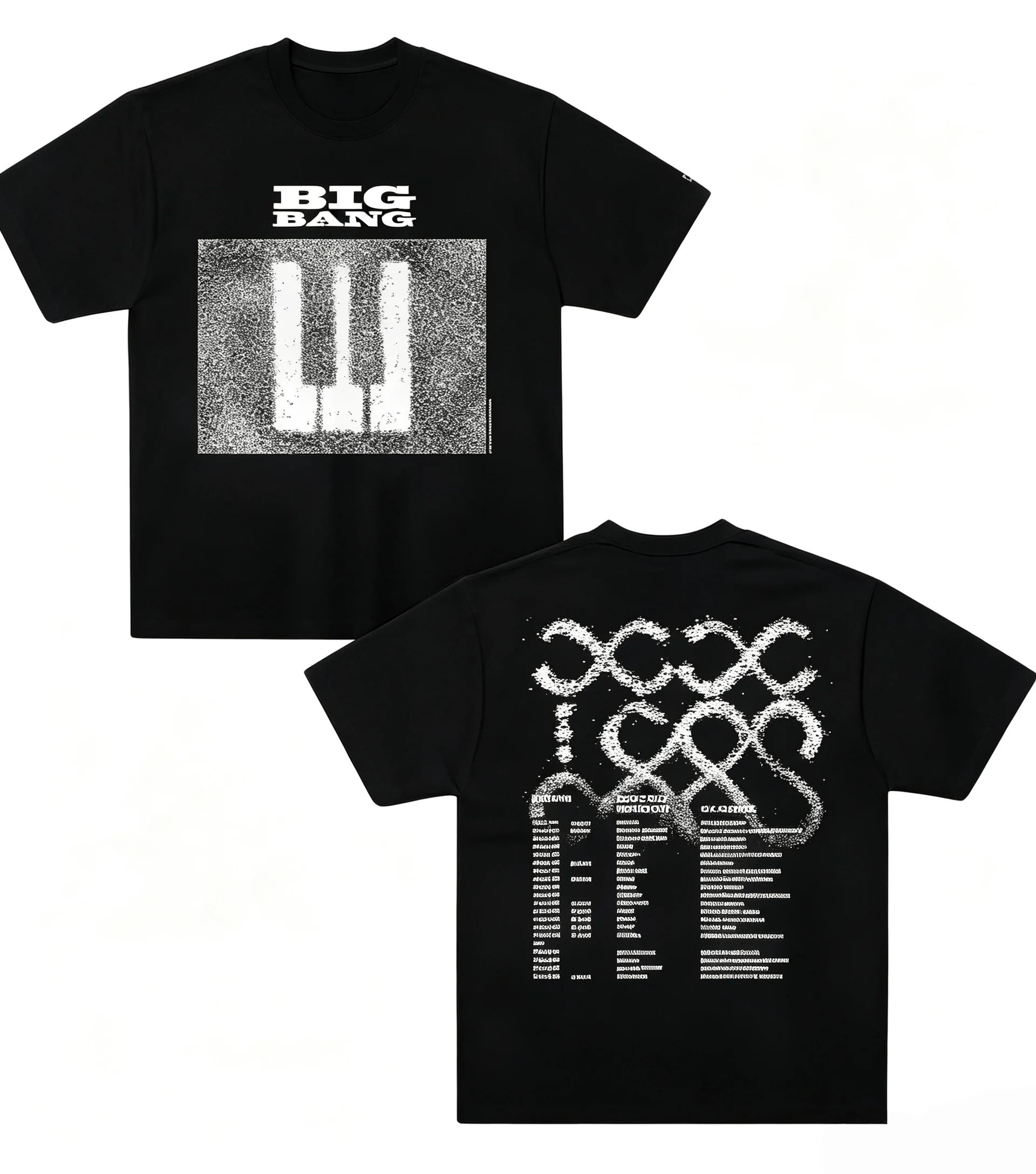 BIGBANG XX COSMOS Тур 2026 Мерч 20-й Футболка 100% Хлопок Унисекс Мужская Женская Футболка Y2k Популярный Kpop Повседневная С круглым вырезом Футболка для фанатов L gray