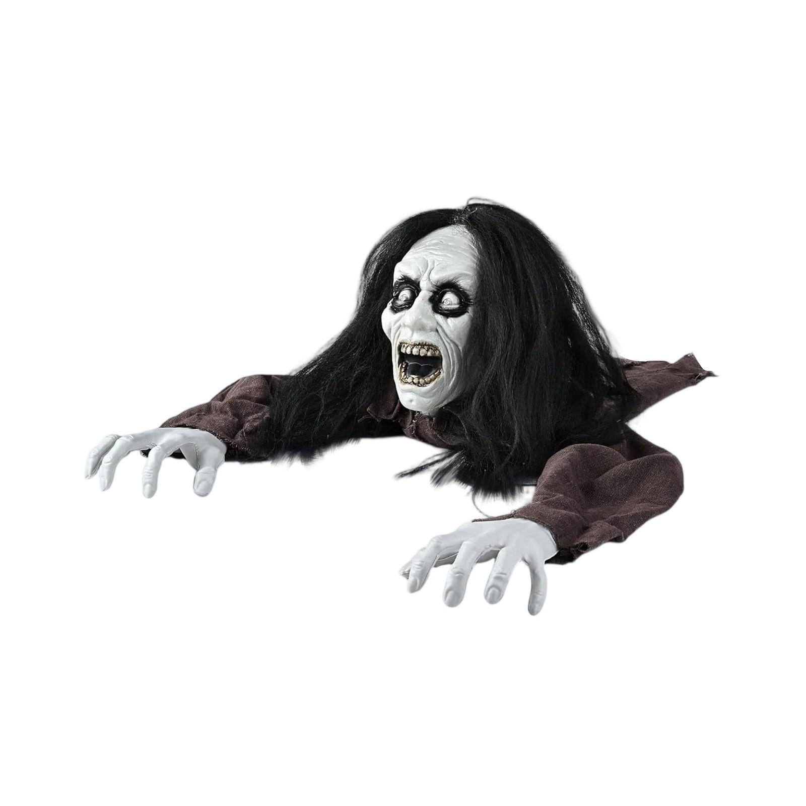 

Ползающий до половины тела, светящийся и говорящий, Хэллоуинская хоррор-атмосфера, украшение One Size чёрный